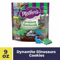 Mother's Chocolatey Dynamite Dinosaurs Cookies Inspired by Jurassic World 1 Resealable 9 oz Bag