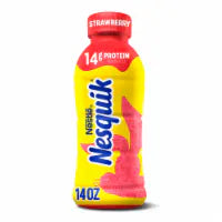 Nesquik Strawberry Milk Ready to Drink Low-fat Milk 14 oz