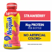 Nesquik Strawberry Milk Ready to Drink Low-fat Milk 14 FL OZ