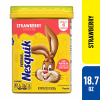 Nesquik Strawberry Flavor Powder Drink Mix Canister 18.7 OZ