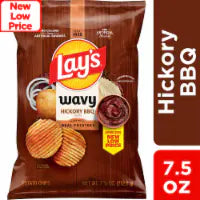 Lay's® Hickory Barbecue Wavy Potato Chips 7.5 oz