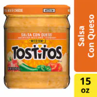 Tostitos Medium Salsa Con Queso Dip 15 oz