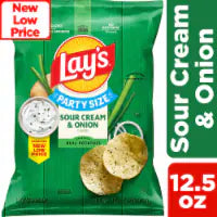 Lay’s® Sour Cream & Onion Potato Chips Party Size 12.5 oz