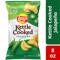 Lay's® Kettle Cooked Jalapeño Kettle Potato Chips 8 oz