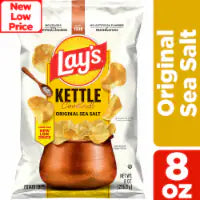Lay's® Kettle Cooked Potato Chips Original Sea Salt 1 pk / 8 oz