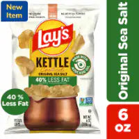 Lay's® Kettle Cooked Original Sea Salt Potato Chips 6 oz