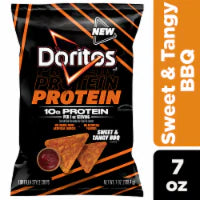 Doritos® Sweet & Tangy BBQ Protein Tortilla Chips 7 oz
