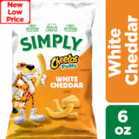 Simply Cheetos White Cheddar Puffs Chips 6 oz