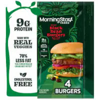 MorningStar Farms® Spicy Plant Based Black Bean Burgers 4 ct / 2.38 oz