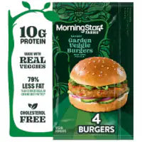 MorningStar Farms® Savory Plant Based Garden Veggie Burgers 4 ct / 2.38 oz