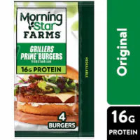 MorningStar Farms® Grillers Prime Veggie Burgers 4 ct / 2.5 oz