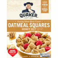 Quaker® Honey Nut Oatmeal Squares Cereal 14.5 oz