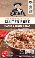 Quaker Gluten Free Maple & Brown Sugar Instant Oatmeal 8 ct / 1.51 oz