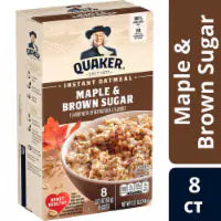 Quaker® Maple & Brown Sugar Instant Oatmeal 8 ct