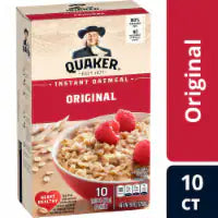 Quaker® Original Instant Oatmeal 10 ct