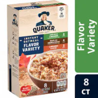 Quaker® Instant Oatmeal Variety Pack 8 ct