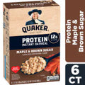 Quaker® Maple & Brown Sugar Protein Instant Oatmeal 6 ct / 2.11 oz