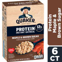 Quaker® Maple & Brown Sugar Protein Instant Oatmeal 6 ct / 2.11 oz
