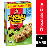 Quaker Chewy® Chocolate Chip Reduced Sugar Granola Bars 18 ct