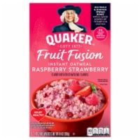 Quaker Fruit Fusion Raspberry Strawberry Instant Oatmeal 6 - 1.41 oz Packets 6 ct