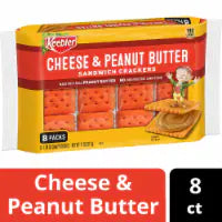 Keebler® Cheese and Peanut Butter Sandwich Snack Crackers 8 ct / 1.38 oz
