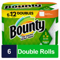 Bounty Full-Sheet Paper Towels Double Rolls 6 Rolls