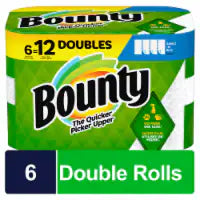 Bounty Select-A-Size Paper Towels Double Rolls 6 Rolls