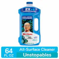 Mr. Clean 2X Concentrated Multi Surface Cleaner with Unstopables Fresh All Purpose 64 fl oz