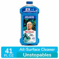 Mr. Clean 2X Concentrated Multi Surface Cleaner with Unstopables Fresh, All Purpose, 41 fl Oz