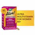 Nature's Way Alive! Women's 50+ Ultra Multivitamin With B-Vitamins Plant Based Blends Tablets 60 ct
