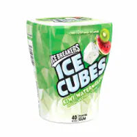 ICE BREAKERS Ice Cubes Kiwi Watermelon Sugar Free Chewing Gum Bottle 40 pcs