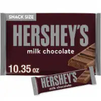 HERSHEY'S Milk Chocolate Snack Size Candy Bag 10.35 oz
