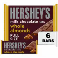 HERSHEY'S Milk Chocolate with Whole Almonds S'mores Candy Bars 1.45 oz