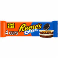 REESE'S OREO® Milk Chocolate and White Creme King Size Peanut Butter Cups Candy Pack 4 cups