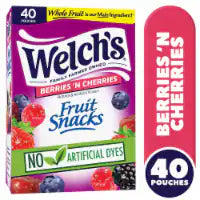 Welch's Fruit Snacks Berries 'N Cherries 40 ct / 0.8 oz