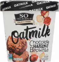 SO Delicious® Dairy Free Chocolate Hazelnut Brownie with Oat Milk Base Frozen Dessert Pint
