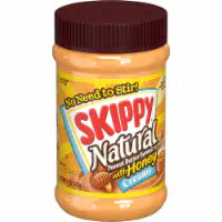 Skippy® Natural Creamy Peanut Butter Spread with Honey 15 oz