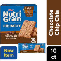 Nutri-Grain® Crunch®y Chocolate Chip Chia Bars 10 ct