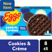 Eggo® Cookies and Creme Frozen Waffles 8 ct / 1.24 oz