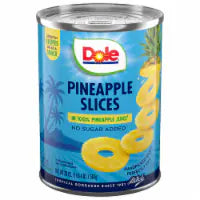 Dole® Canned Pineapple Slices Fruit In 100% Pineapple Juice 20oz