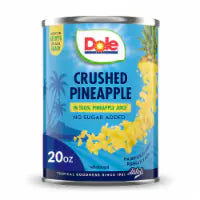 Dole® Canned Crushed Pineapple Fruit In 100% Pineapple Juice 20oz
