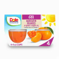 Dole® Fruit Bowls® Mandarins in Orange Flavored Gel Cups 4 ct / 4.3 oz