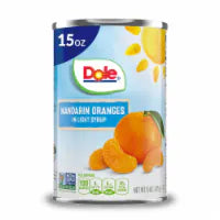 Dole® Canned Mandarin Oranges Fruit In Light Syrup