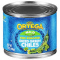 Ortega Mild Diced Fire Roasted Green Chiles, Kosher 7 oz