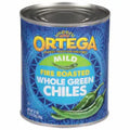 Ortega Whole Mild Fire Roasted Green Chiles, Kosher 27 oz