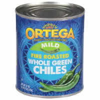 Ortega Whole Mild Fire Roasted Green Chiles, Kosher 27 oz