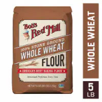 Bob's Red Mill 100% Stone Ground Whole Wheat Flour 5 lb