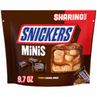 Snickers Minis College Basketball Chocolate Candy Sharing Size Bag 9.7 oz
