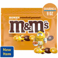 M&M'S Honey Roasted Peanut Chocolate Candy Bag 9 oz