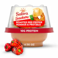 Sabra Snackers Roasted Red Pepper Hummus with Pretzels 4.56 oz
